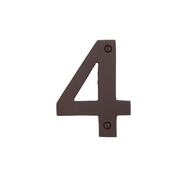 4 Bronze House Number - Accessories Collection by Emtek