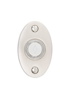 Small Oval Door Bell Button - Accessories Collection by Emtek
