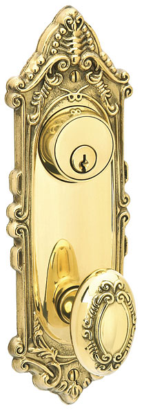 Keyed 9 Victoria Sideplate Set - Brass Collection by Emtek
