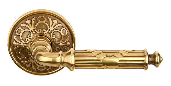 Ribbon & Reed Lever Door Set - Brass Collection by Emtek