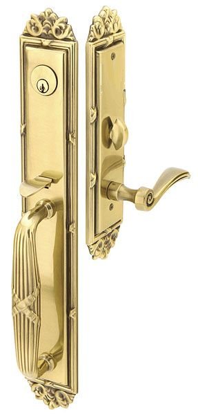 Versailles Grip Mortise Entry Set - Brass Collection by Emtek