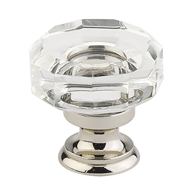 1-3/8 Lowell Crystal Knob - Crystal Collection by Emtek