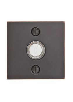 Square Door Bell Button - Modern Collection by Emtek